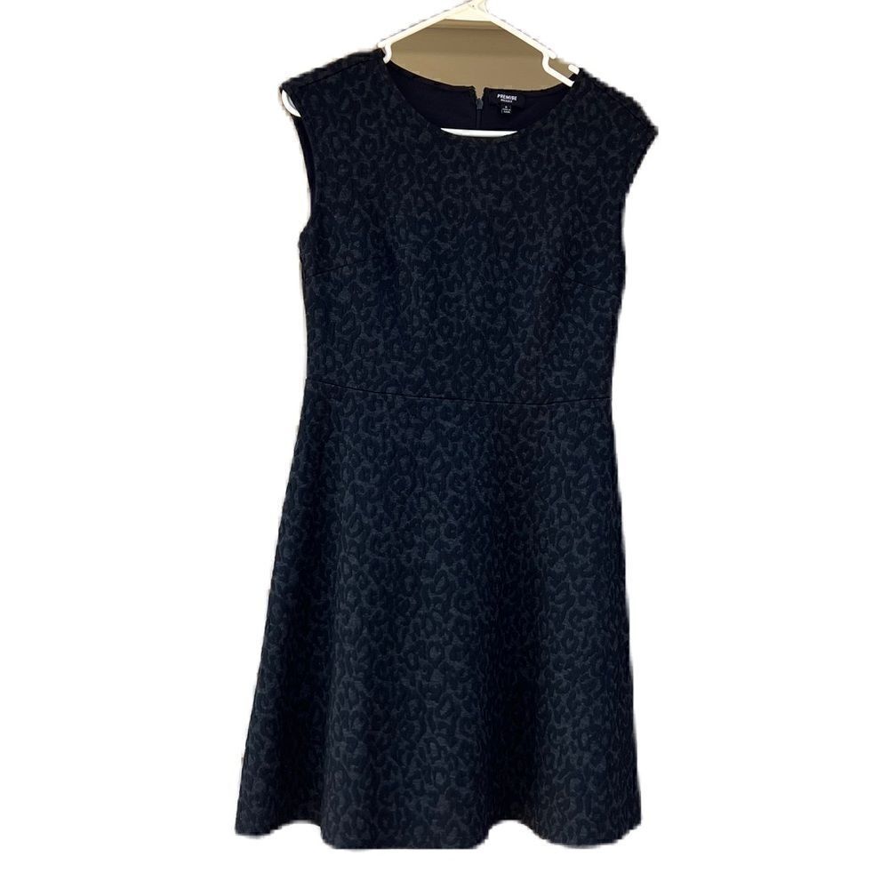 Premise Dresses animal print black dress. Size 8. Great condition.